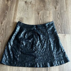 Decree medium sequined black mini skirt